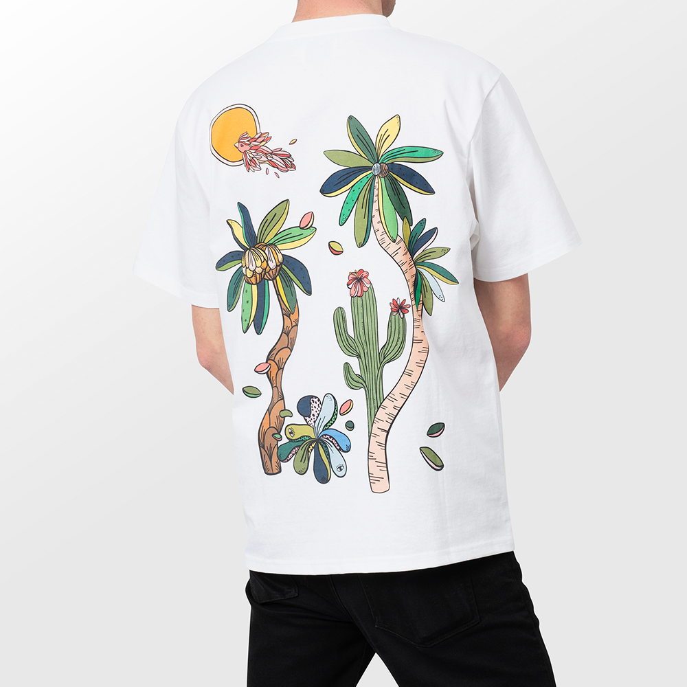 Tee-shirt jungle blanc